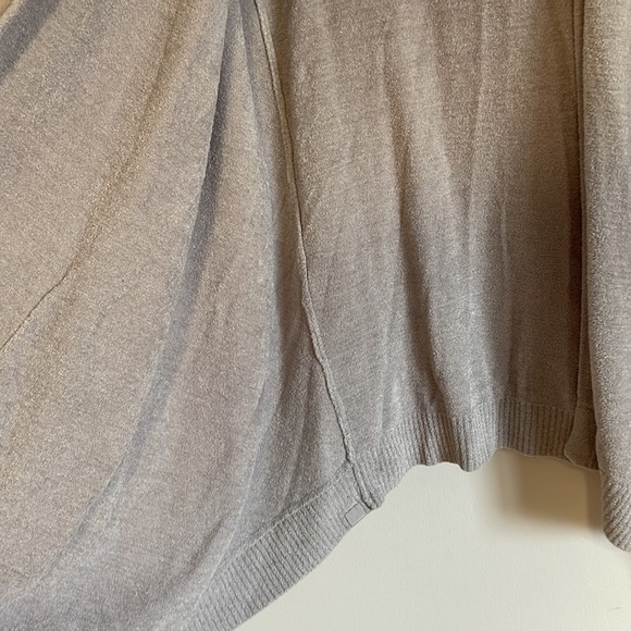 Barefoot Dreams Cardigan Cozy Chic Ultra Lite XS Gray Hood Soft Leisure Pajama - Picture 7 of 14